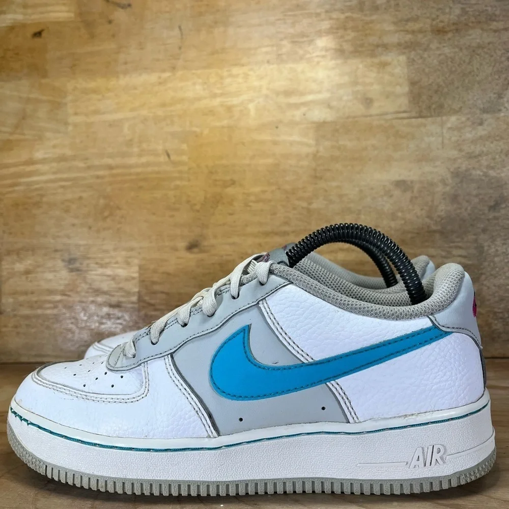 Nike NBA x Air Force 1 '07 LV8 75th Anniversary Fiesta Womens Sz 8.5 (7Y) Shoes - Picture 4 of 10